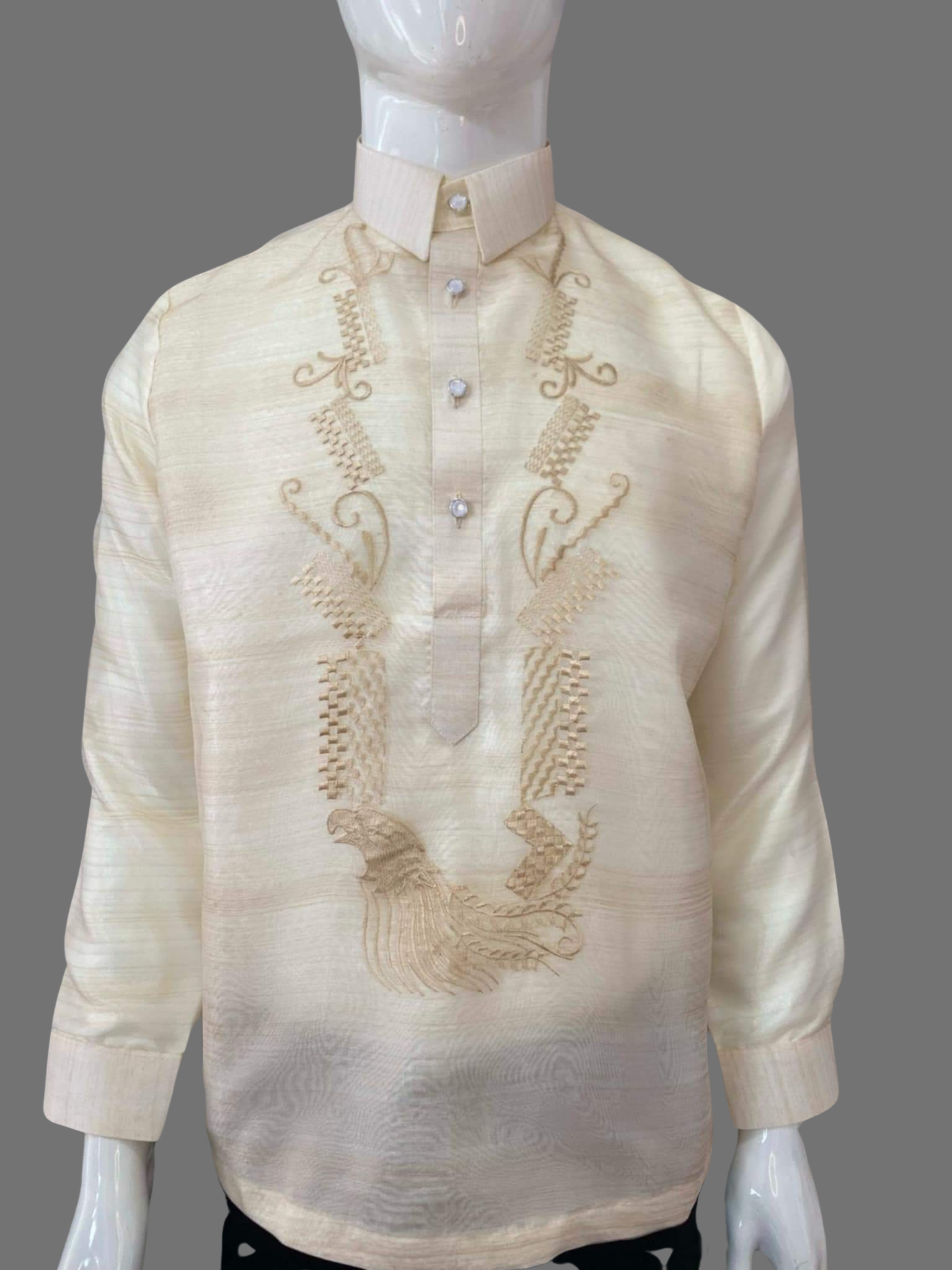 Organza Barong Tagalog with Premium Embroidery  | Barong Republic