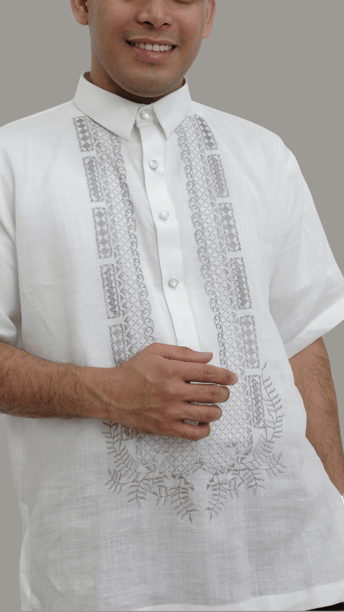Men's Casual Premium Cocoon Barong Tagalog | Barong Republic