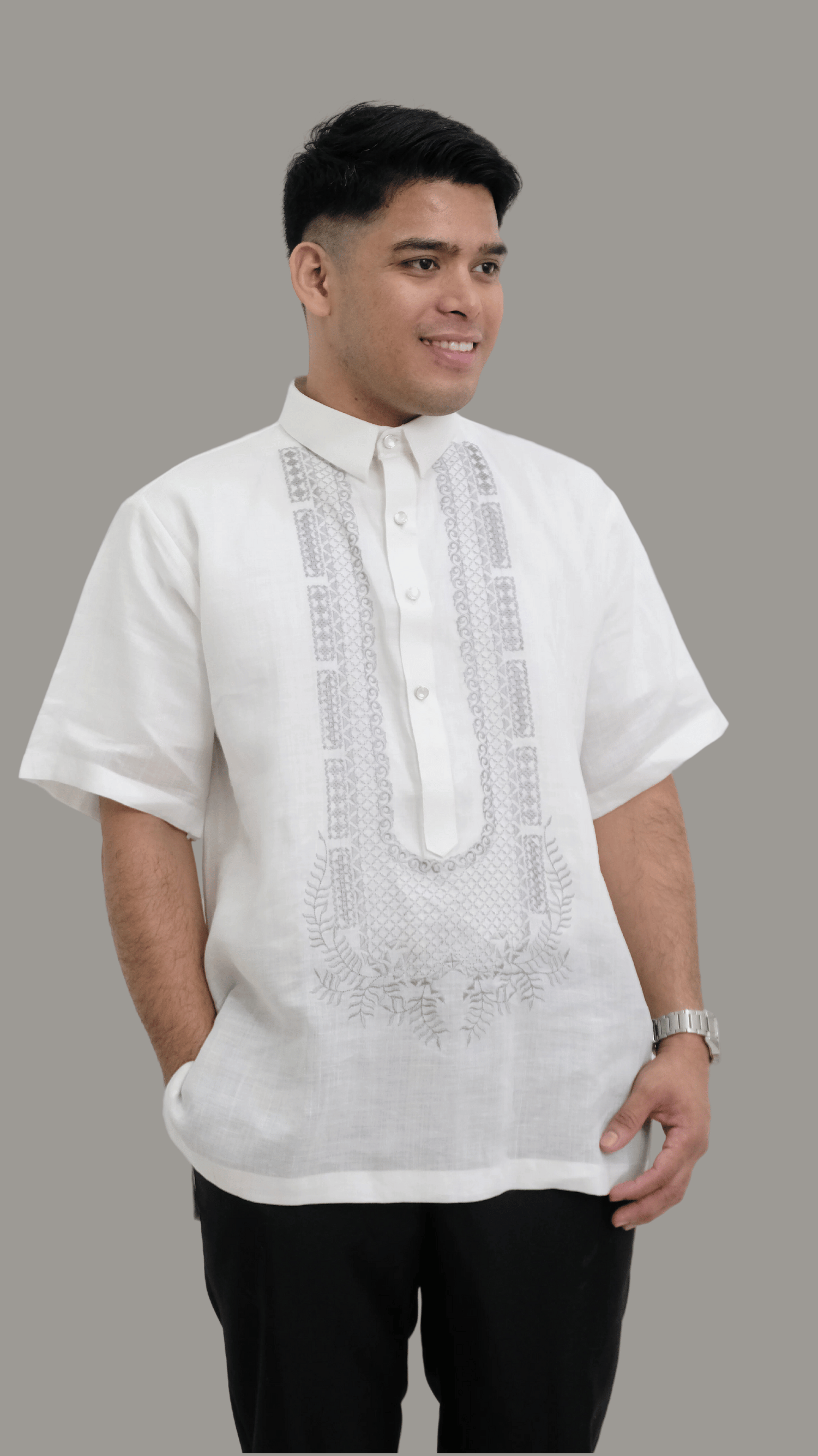 Men's Casual Premium Cocoon Barong Tagalog | Barong Republic